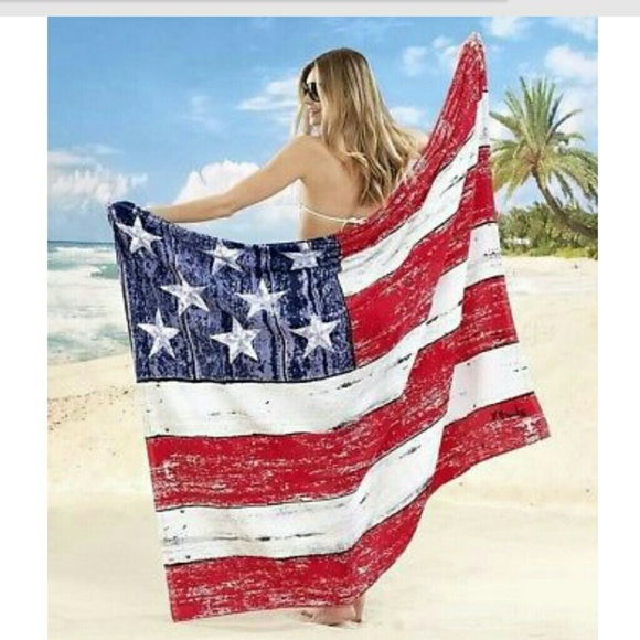 Other - 🌟Oversized Americana Beach Towel for Two 🌟